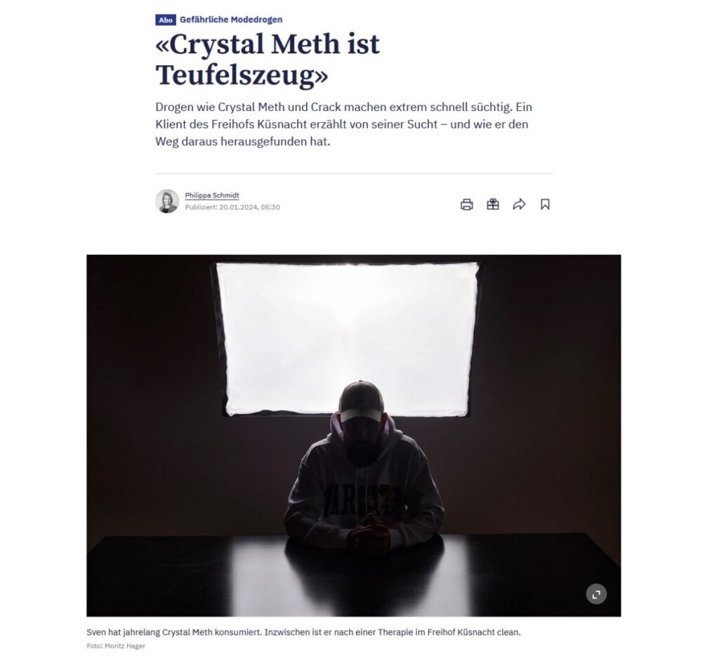 Crystal Meth ist ein Teufelszeug: Artikel in der Zürichseezeitung